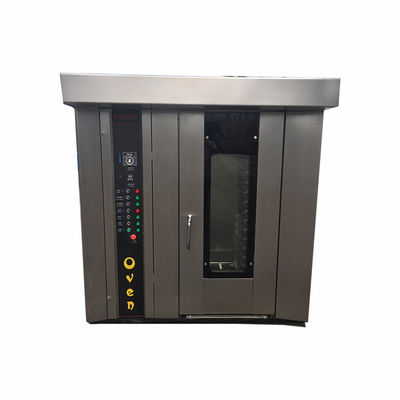 Καλή τιμή Πολυδιάστατο εύκολο καθαρό ψωμιού μηχάνημα 100Kg / H δίσκοι περιστρεφόμενος φούρνος σε απευθείας σύνδεση